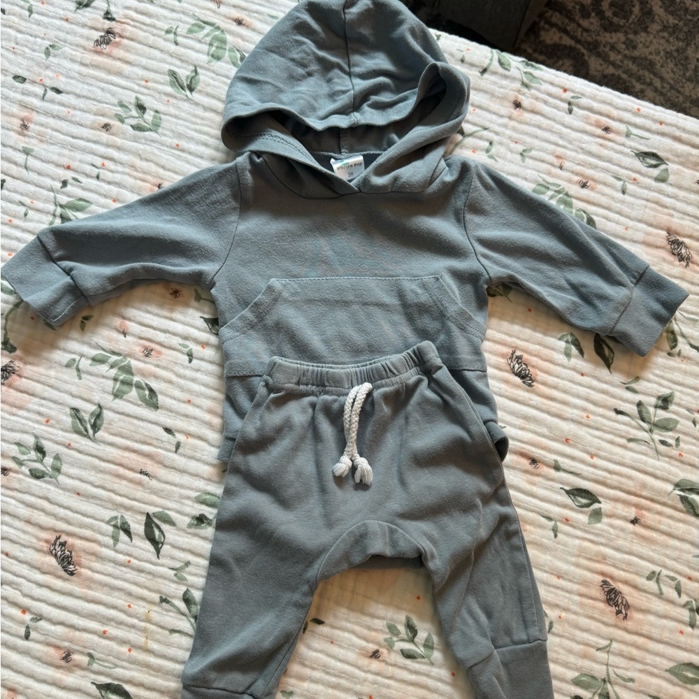 Little One Shop Hooded Sweatshirt and Jogger Set, size 3 mo
